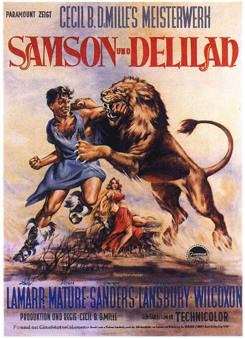 Samson and Delilah - German Movie Poster