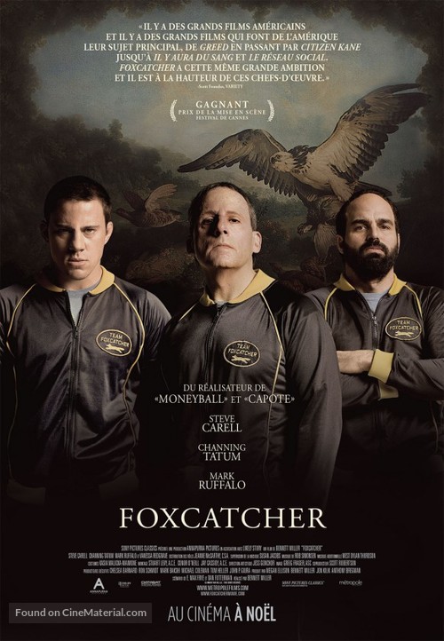 Foxcatcher - French Movie Poster