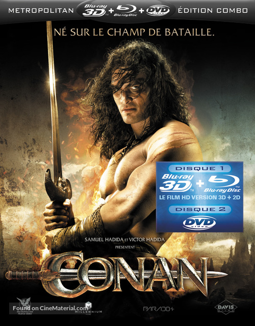 Conan the Barbarian - French Blu-Ray movie cover