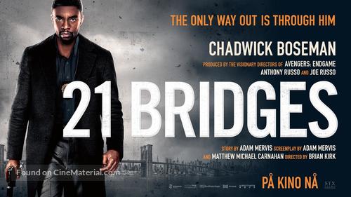 21 Bridges - Norwegian Movie Poster