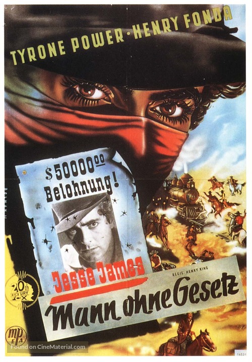 Jesse James - German Movie Poster