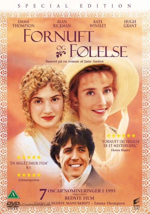 Sense and Sensibility - Danish DVD movie cover