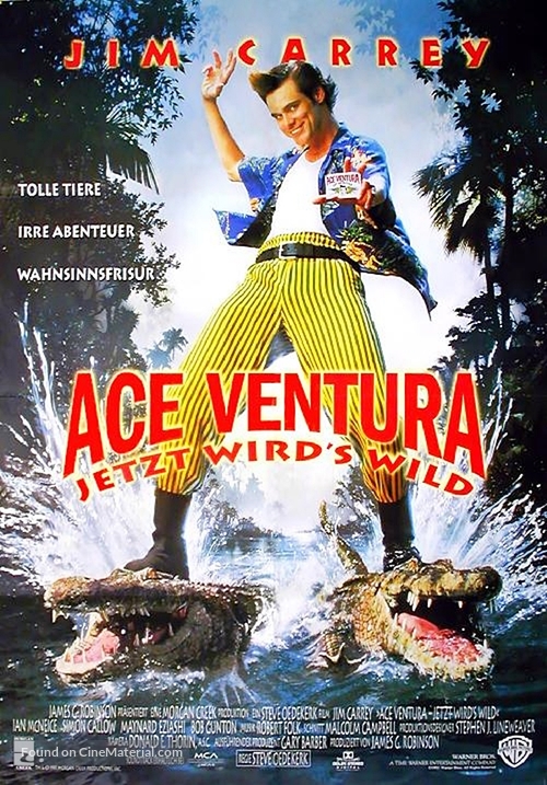 Ace Ventura: When Nature Calls - German Movie Poster