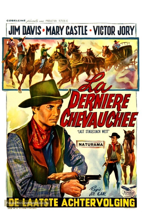 The Last Stagecoach West - Belgian Movie Poster