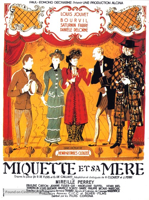 Miquette et sa m&egrave;re - French Movie Poster