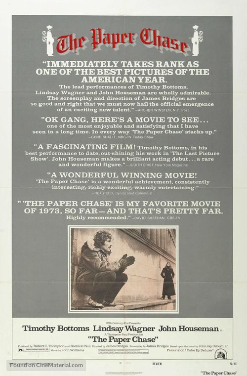 The Paper Chase - Theatrical movie poster