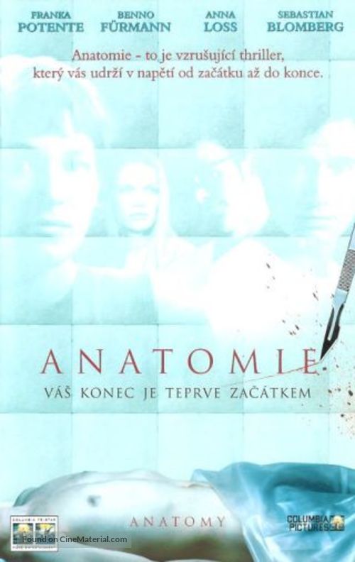 Anatomie - Czech VHS movie cover