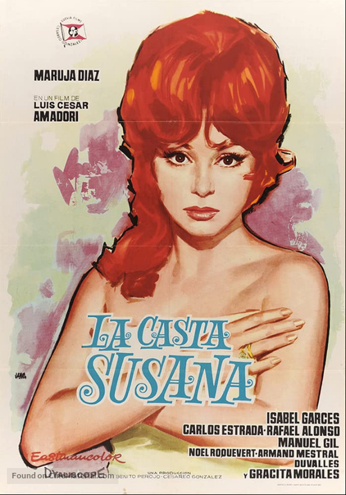 La casta Susana - Spanish Movie Poster