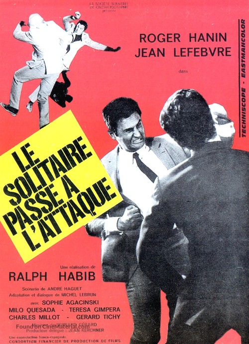 Le solitaire passe &agrave; l&#039;attaque - French Movie Poster