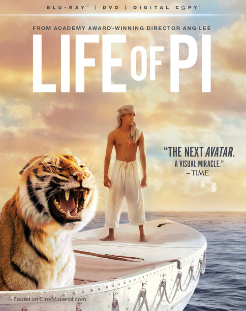 Life of Pi - Blu-Ray movie cover
