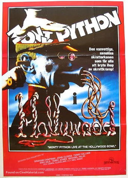 Monty Python Live at the Hollywood Bowl - Swedish Movie Poster