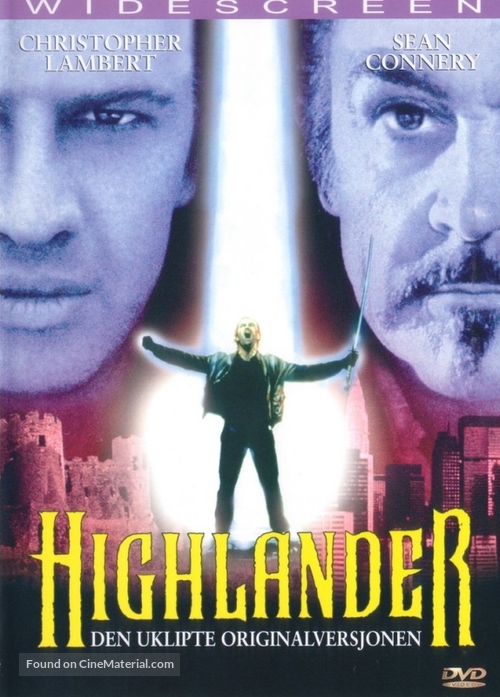 Highlander - Norwegian DVD movie cover