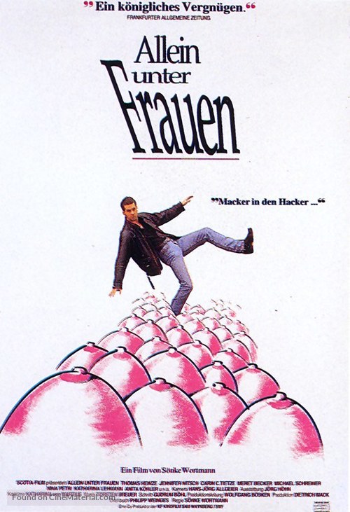 Allein unter Frauen - German Movie Poster