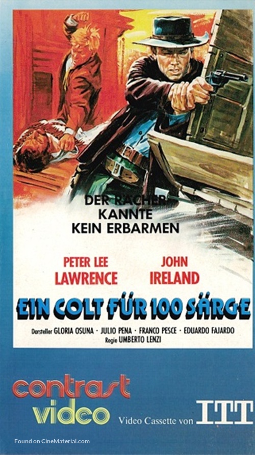 Una pistola per cento bare - German VHS movie cover