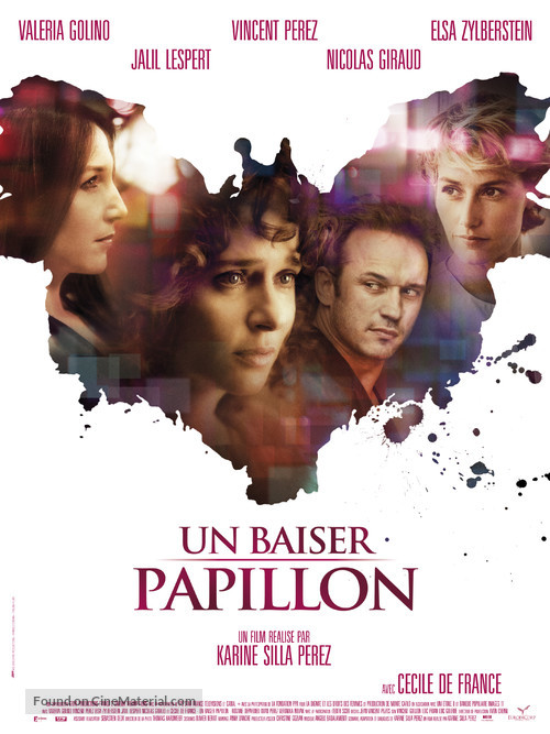 Un baiser papillon - French Movie Poster