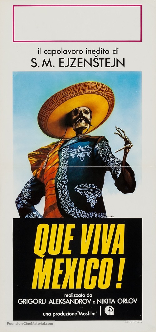 &iexcl;Que Viva Mexico! - Da zdravstvuyet Meksika! - Italian Movie Poster