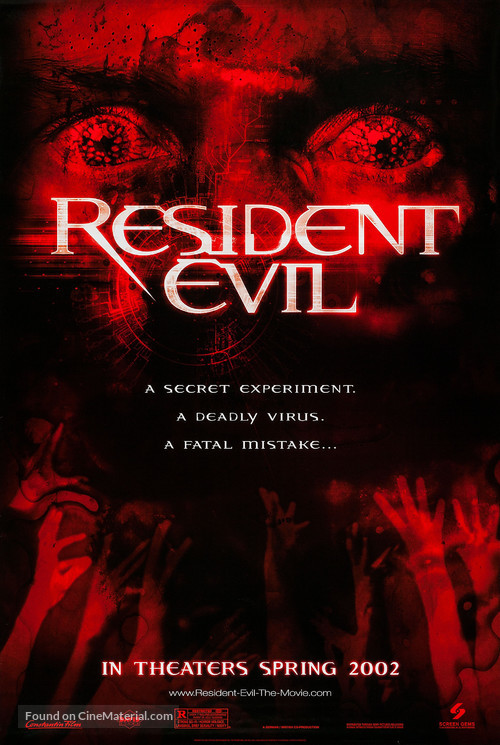 Resident Evil - Advance movie poster