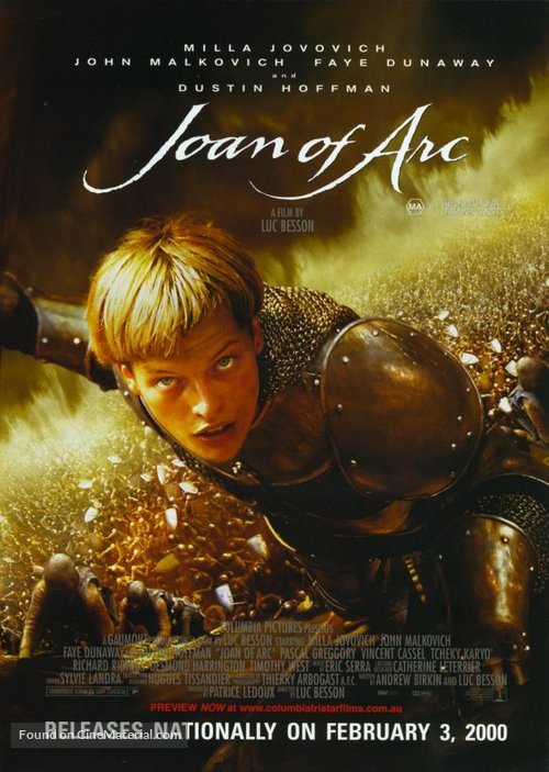 Joan of Arc - Australian Movie Poster