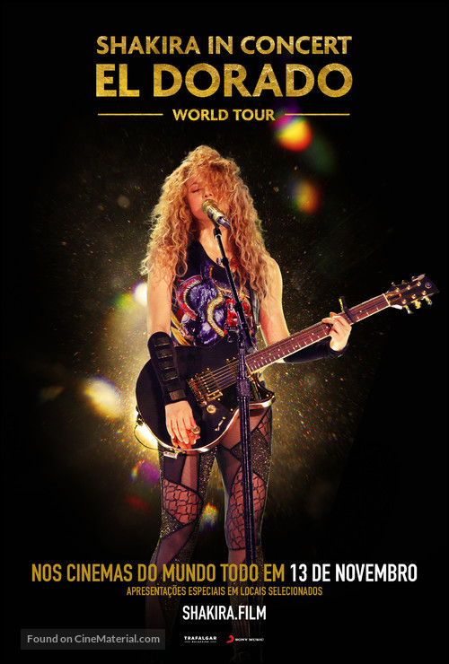 Shakira In Concert: El Dorado World Tour - Brazilian Movie Poster