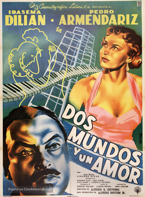 Dos mundos y un amor - Mexican Movie Poster