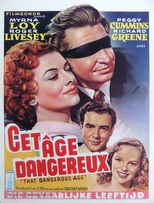 That Dangerous Age - Belgian Movie Poster