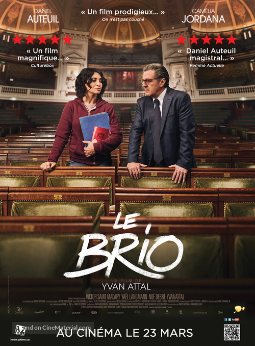 Le brio - Canadian Movie Poster