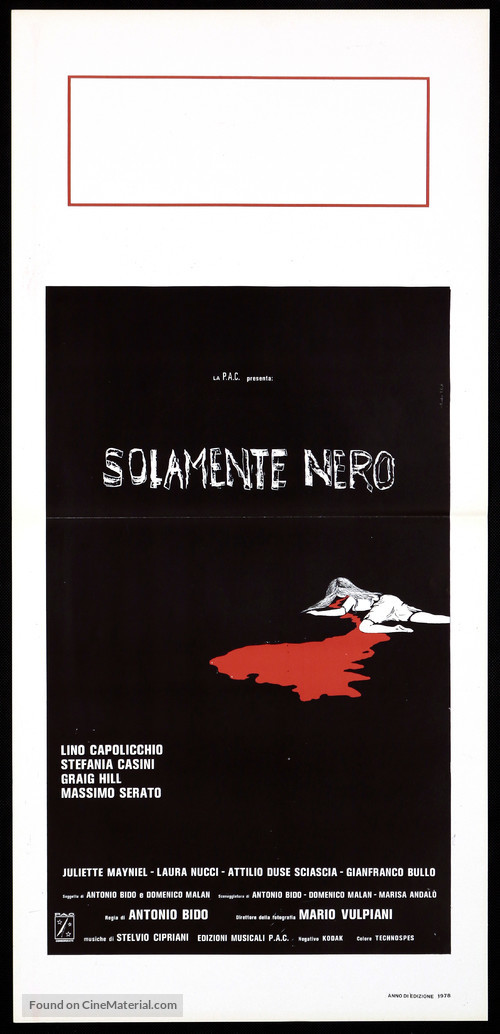 Solamente nero - Italian Movie Poster
