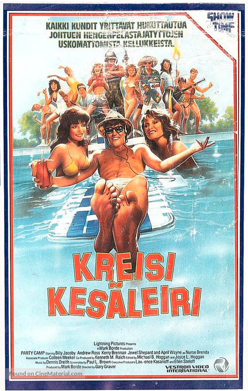 Party Camp - Finnish VHS movie cover
