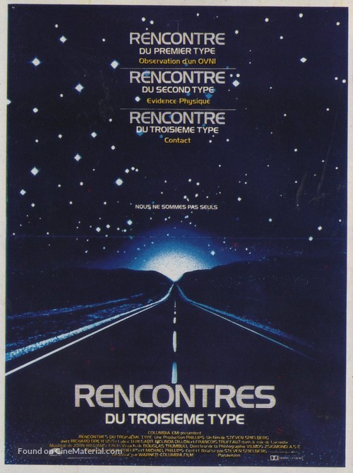 Close Encounters of the Third Kind - French Movie Poster