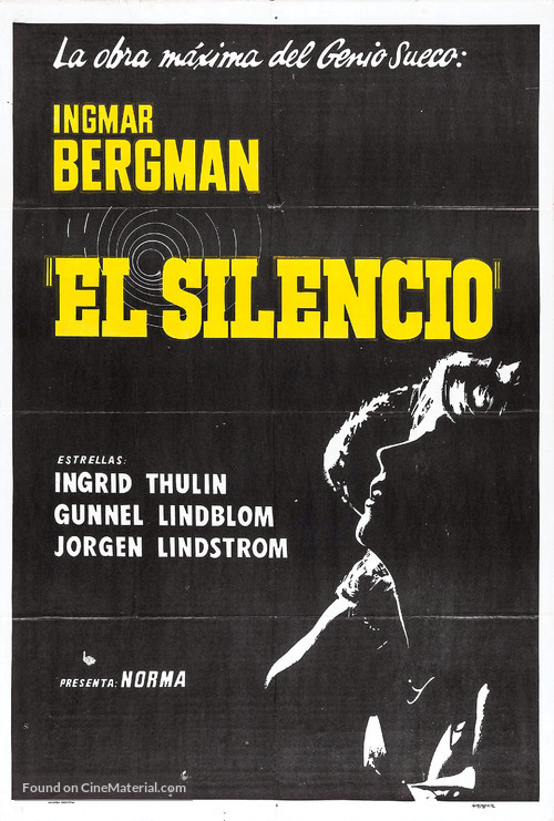 Tystnaden - Argentinian Movie Poster