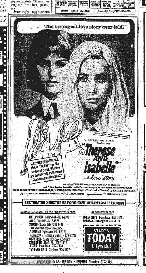 Therese and Isabelle - poster
