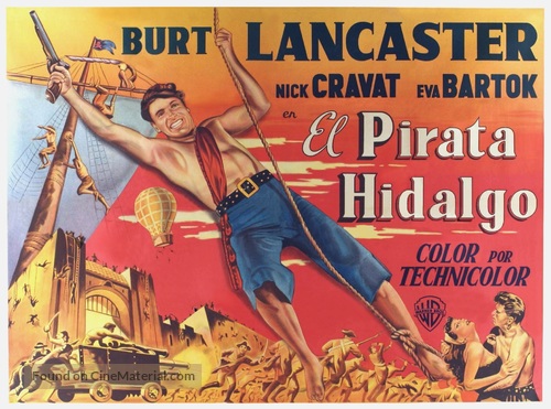 The Crimson Pirate - Argentinian Movie Poster