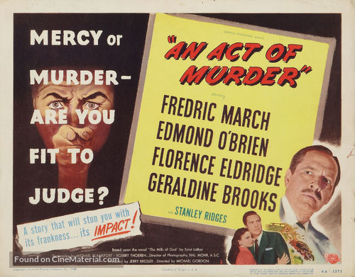 An Act of Murder - Movie Poster