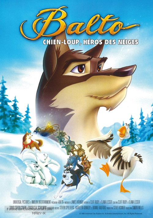 Balto - French Re-release movie poster