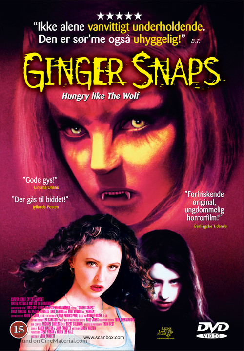 Ginger Snaps - Danish DVD movie cover