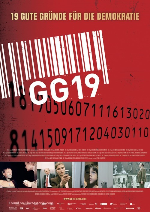 GG 19 - Eine Reise durch Deutschland in 19 Artikeln - German poster