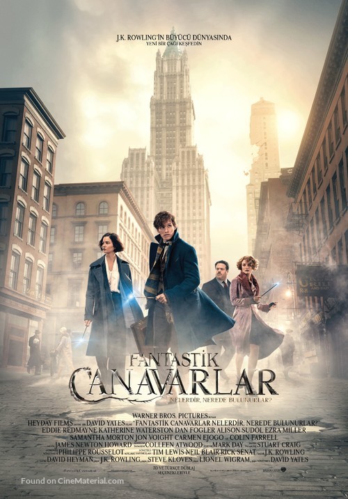 Fantastic Beasts and Where to Find Them - Turkish Movie Poster