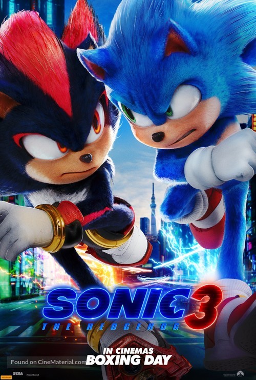 Sonic the Hedgehog 3 - Australian Movie Poster