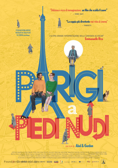 Paris pieds nus - Italian Movie Poster
