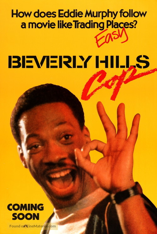 Beverly Hills Cop - Advance movie poster