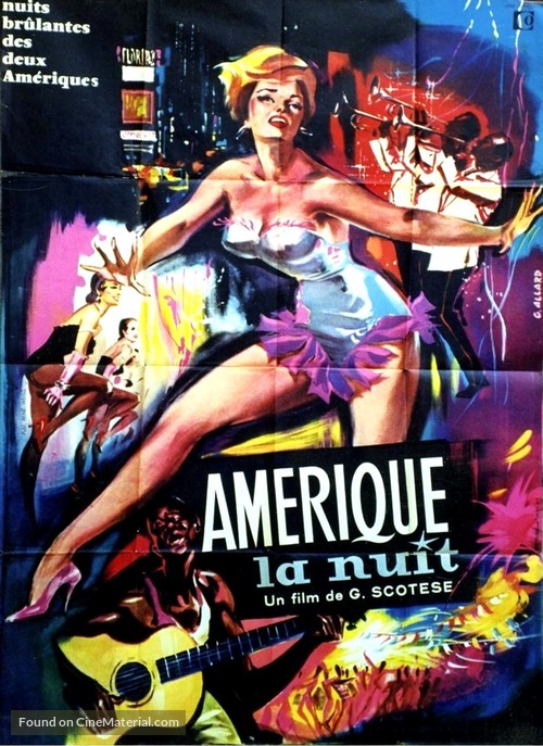 America di notte - French Movie Poster