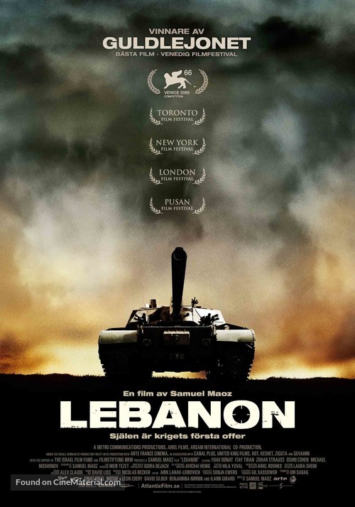 Lebanon - Swedish Movie Poster