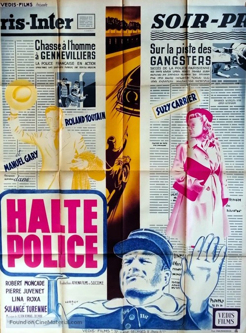 Halte... Police! - French Movie Poster