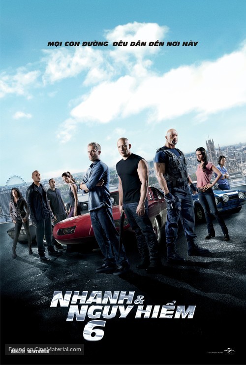 Fast &amp; Furious 6 - Vietnamese Movie Poster