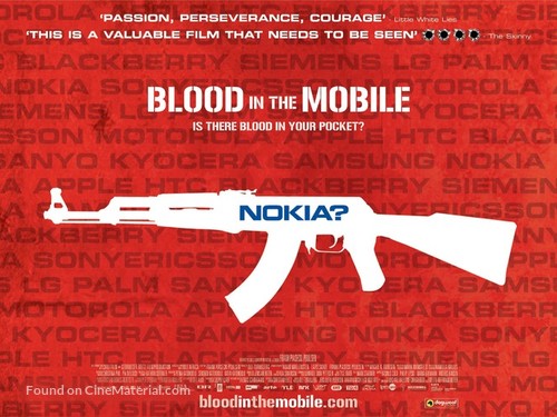 Blood in the Mobile - British Movie Poster