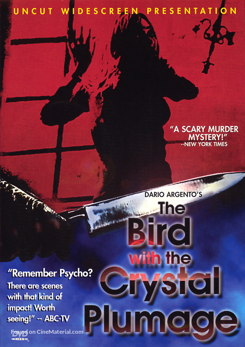 L&#039;uccello dalle piume di cristallo - DVD movie cover