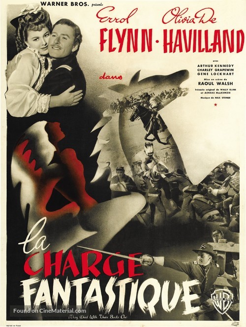 They Died with Their Boots On - French Movie Poster