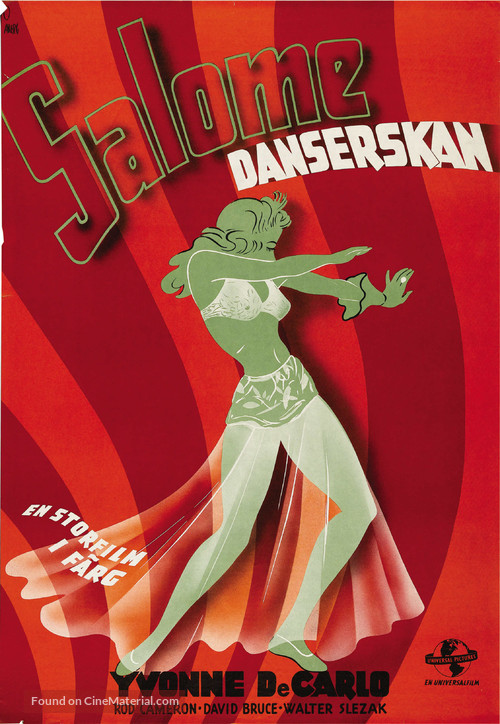 Salome Where She Danced - Swedish Movie Poster
