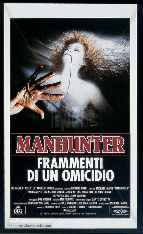 Manhunter - Italian Movie Poster