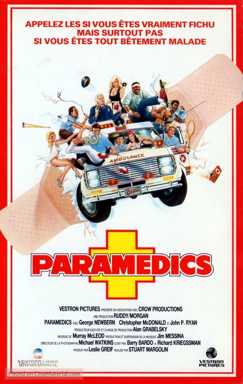 Paramedics - French VHS movie cover